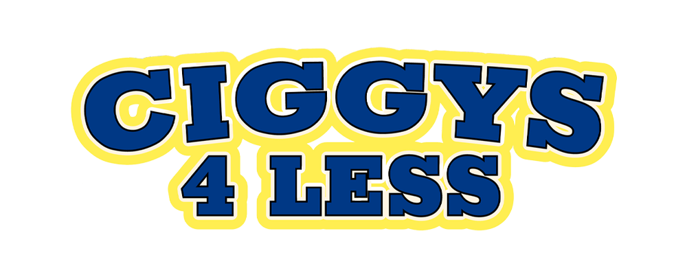 ciggys 4 less logo wordmark