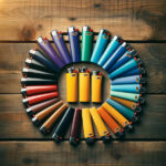 Circle of Bic Lighters