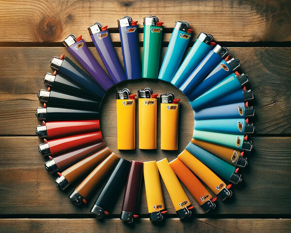 Circle of Bic Lighters